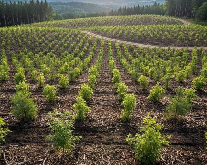 Jeunes pousses bois Landes